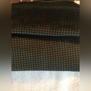 Velour, soft fabric, new non-fraying, material, pine, and blackcheck